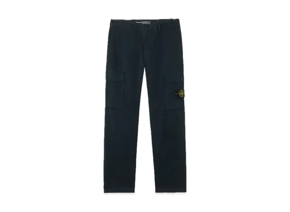 Stone Island 3100339 Organic Stretch Cotton Satin "Navy Blue"