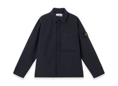 Stone Island 4100011 Soft Shell-R_E.Dye Technology Recycled Polyester Primaloft Insulation "Navy Blue"