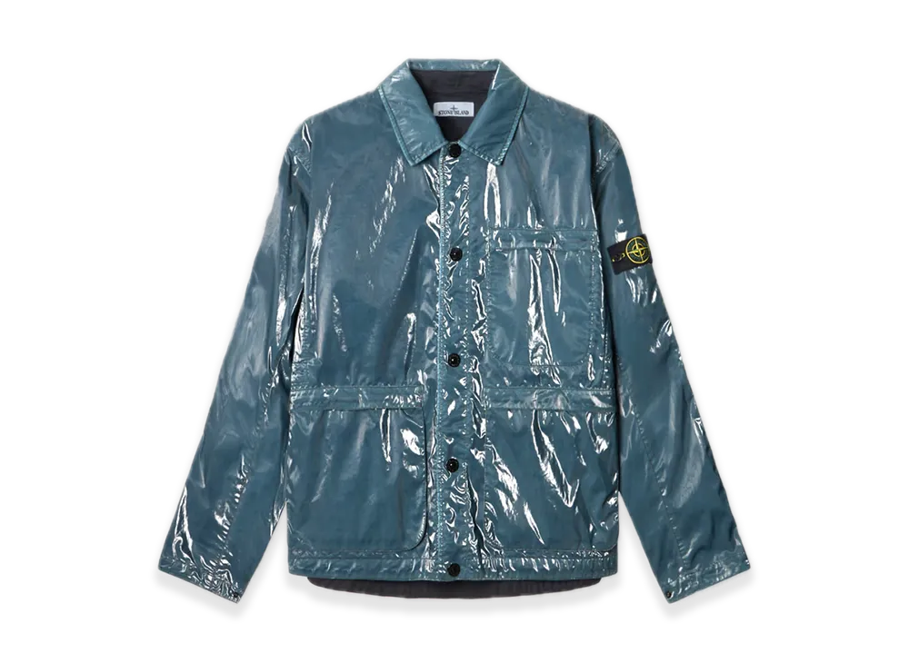 Stone Island 4100065 Mussola Prismatica Pietra "Navy Blue"