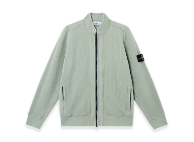 Stone Island 6100007 Organic Cotton Waffle Fleece "Sage Green"