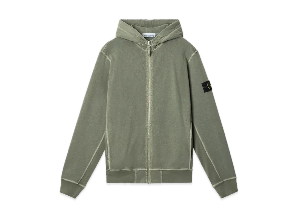 Stone Island 6100021 Malfile Fleece Old Effect "Musk Green"