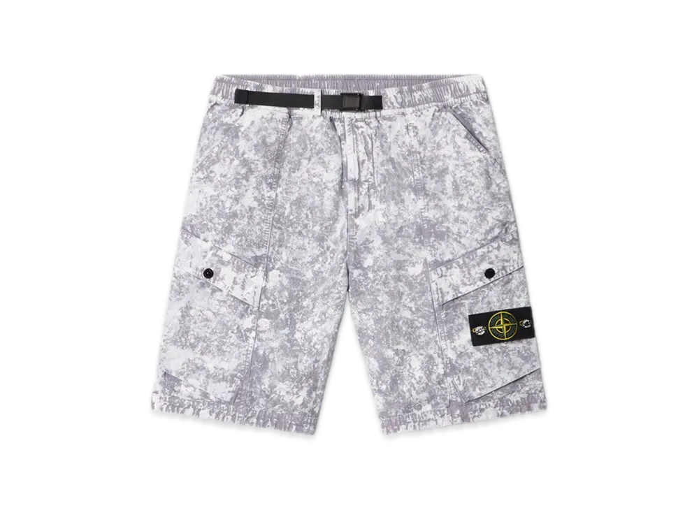 Stone Island L100015 White Pigment On Tela Paracadute Stretch-TC "Pearl Grey"