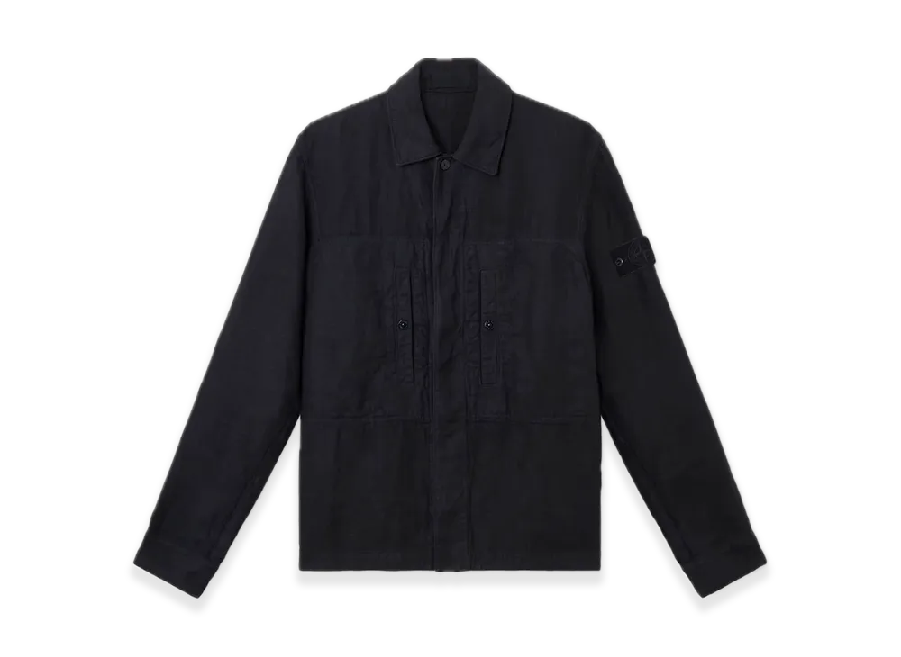 Stone Island 1200010 Diagonal Linen Stone Island Ghost "Navy Blue"