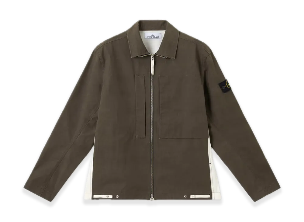 Stone Island 1200024 Tela Resinata "Military Green"