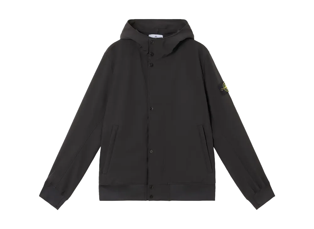 Stone Island 4100090 Light Soft Shell-R E.Dye Technology Recycled Polyester "Black"