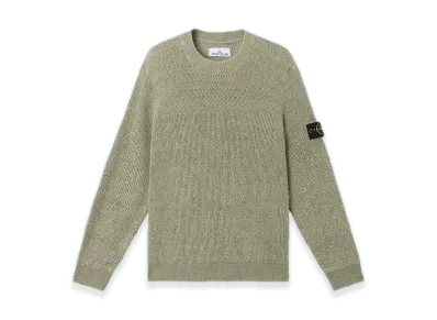 Stone Island 5100028 Ribbed Pure Linen "Sage Green"