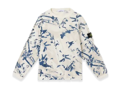 Stone Island 6100036 Scan Camo On Textured Jersey "Desert Brown"