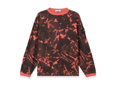 Stone Island 6100036 Scan Camo On Textured Jersey "Black"