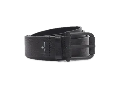 Stone Island 9300947 Tumbled Leather "Black"