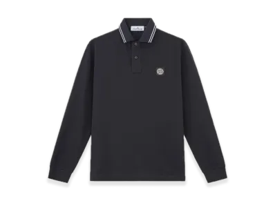 Stone Island 22002Sl Organic Cotton Elastane Pique "Navy Blue"