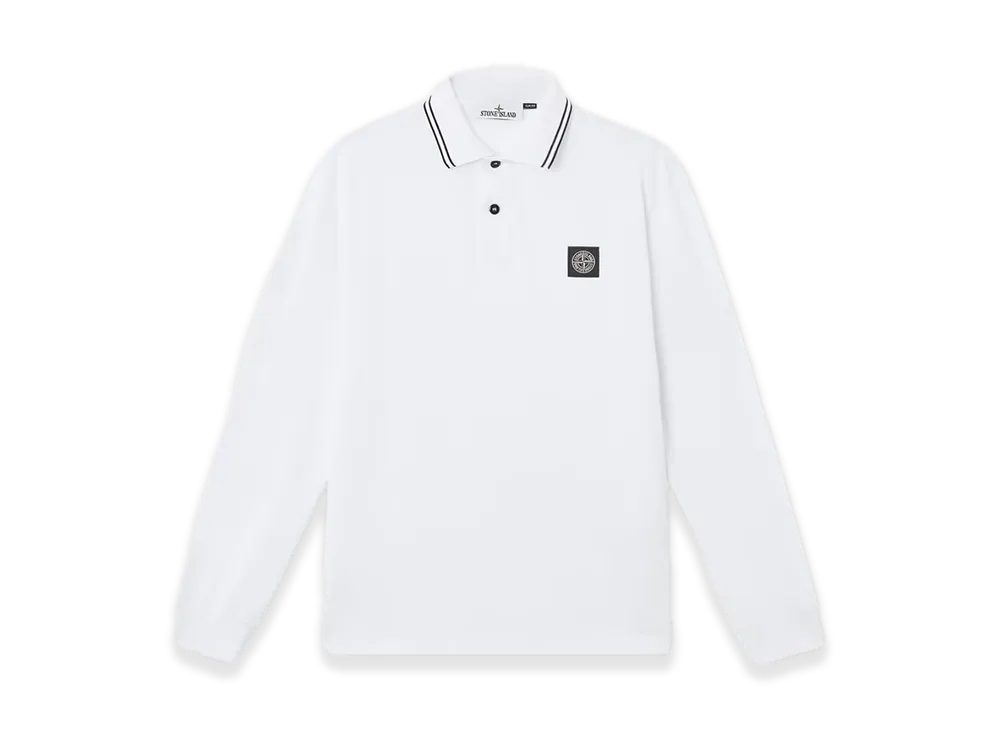 Stone Island 22002Sl Organic Cotton Elastane Pique "White"