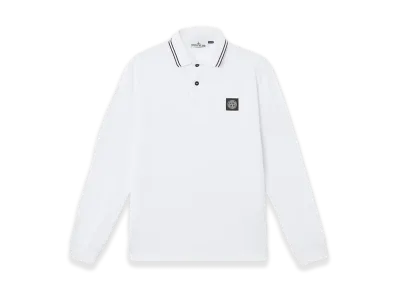 Stone Island 22002Sl Organic Cotton Elastane Pique "White"