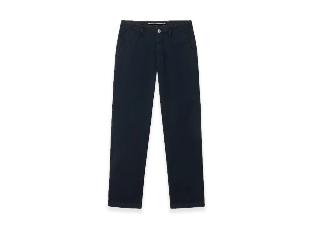 Stone Island 3100001 Stretch Organic Broken Twill Cotton 'Old' Effect "Navy Blue"