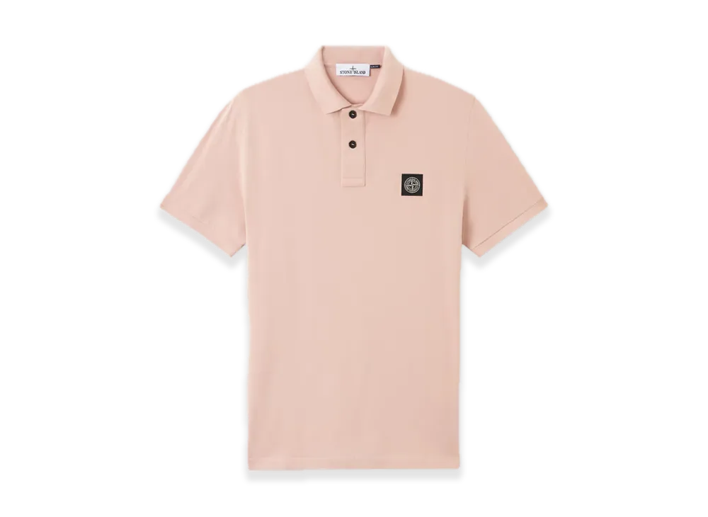 Stone Island 22002SC Organic Cotton Elastane Pique "Antique Rose"