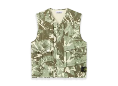 Stone Island G100010 Scan Camo On Stretch Ripstop-OVD "Military Green"