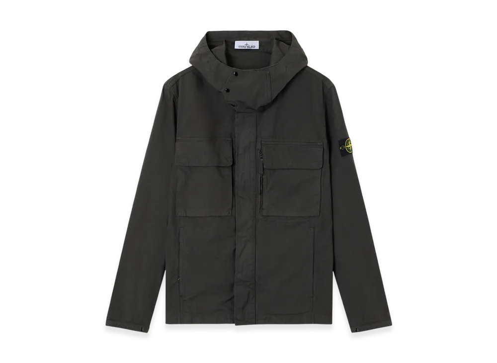 Stone Island Q100012 Canvas Weave Cotton Organic Cotton "Lead Gray"