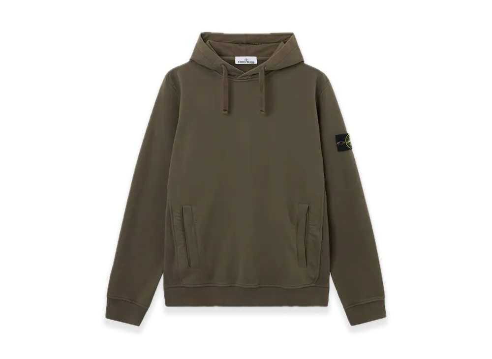 Stone Island 6100029 Brushed Organic Cotton Fleece "Military Green"