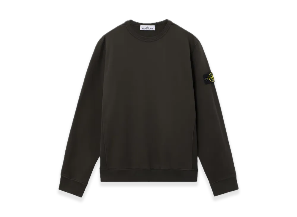 Stone Island 6100028 Brushed Organic Cotton Fleece "Lead Gray"