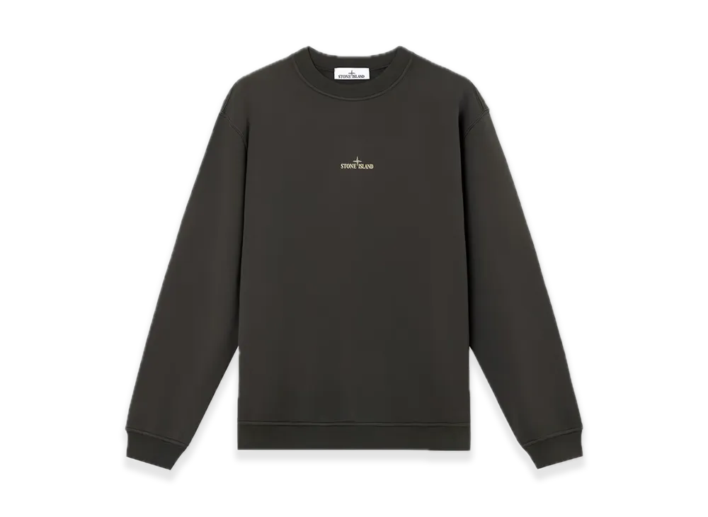 Stone Island 6100018 Cotton Fleece "Lead Gray"