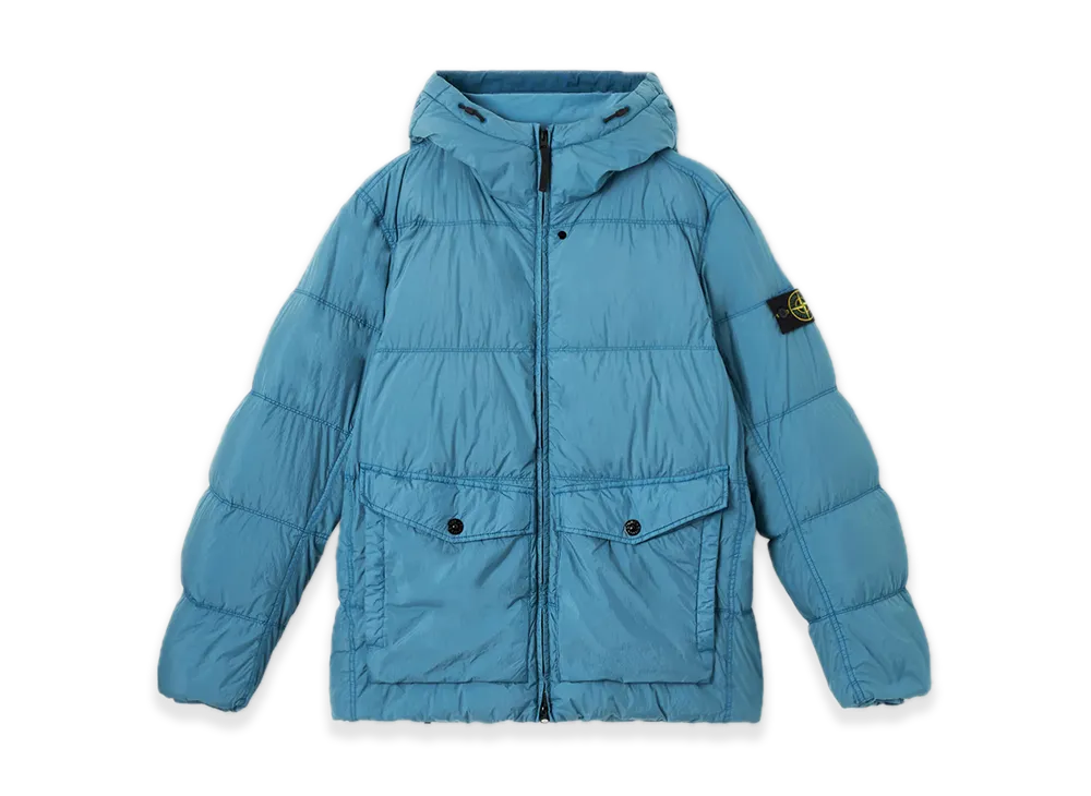Stone Island 4100011 Crinkle Reps NY Recycled Nylon "Steel Blue"