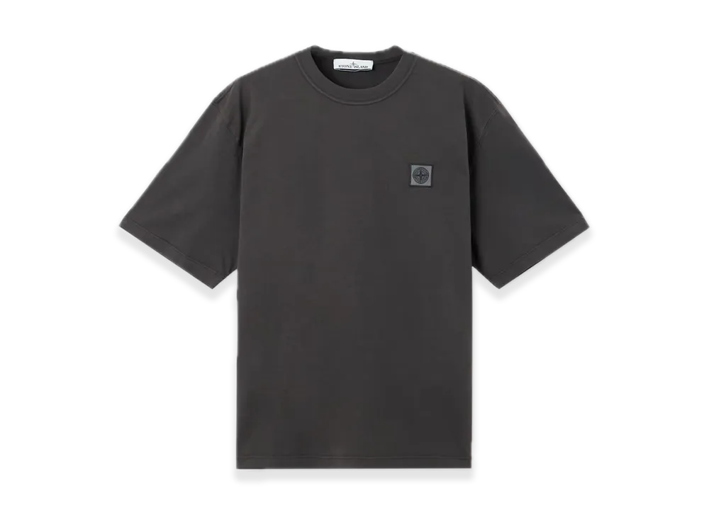Stone Island 2100025 Combed Organic Cotton Jersey "Lead Gray"