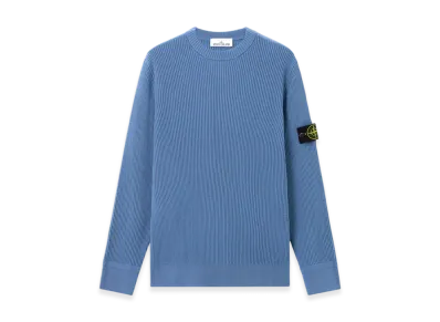 Stone Island 5100053 Full Rib RWS Wool "Steel Blue"
