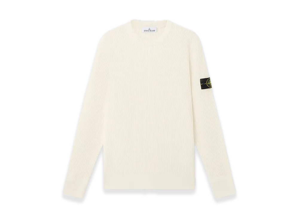 Stone Island 5100053 Full Rib Rws Wool "Ivory"