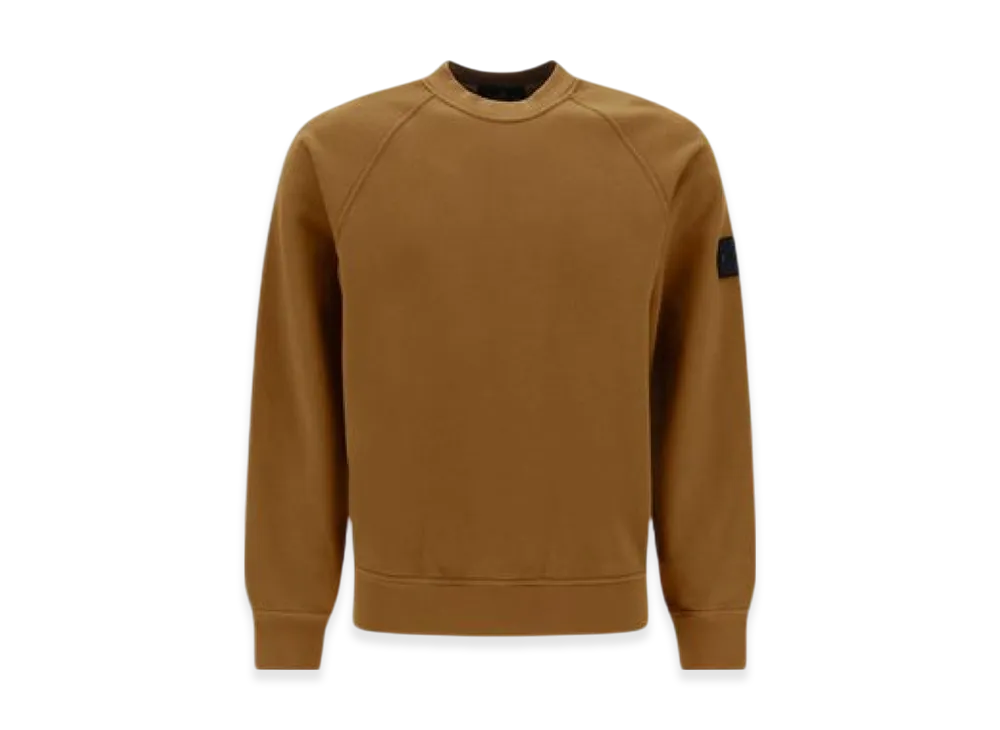 Stone Island Shadow Project 60619 Embroidery Cotton Fleece Crewneck Sweatshirt - 23SS "Tobacco"