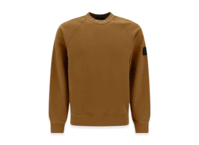Stone Island Shadow Project 60619 Embroidery Cotton Fleece Crewneck Sweatshirt - 23SS "Tobacco"