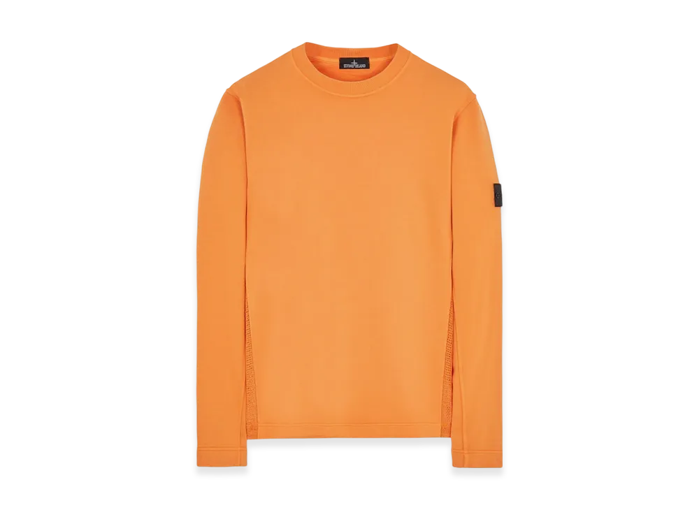 Stone Island Shadow Project 60319 Cotton Lyocell Fleece Crewneck Sweatshirt - 22SS "Orange"