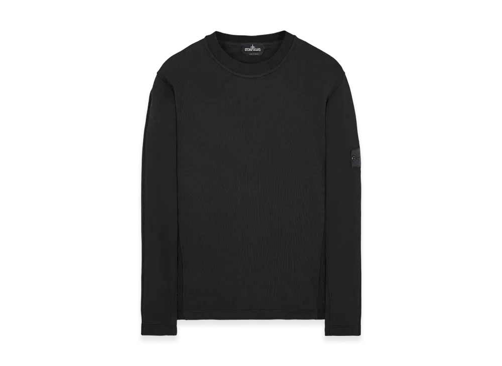 Stone Island Shadow Project 60319 Cotton Lyocell Fleece Crewneck Sweatshirt - 22SS "Black"