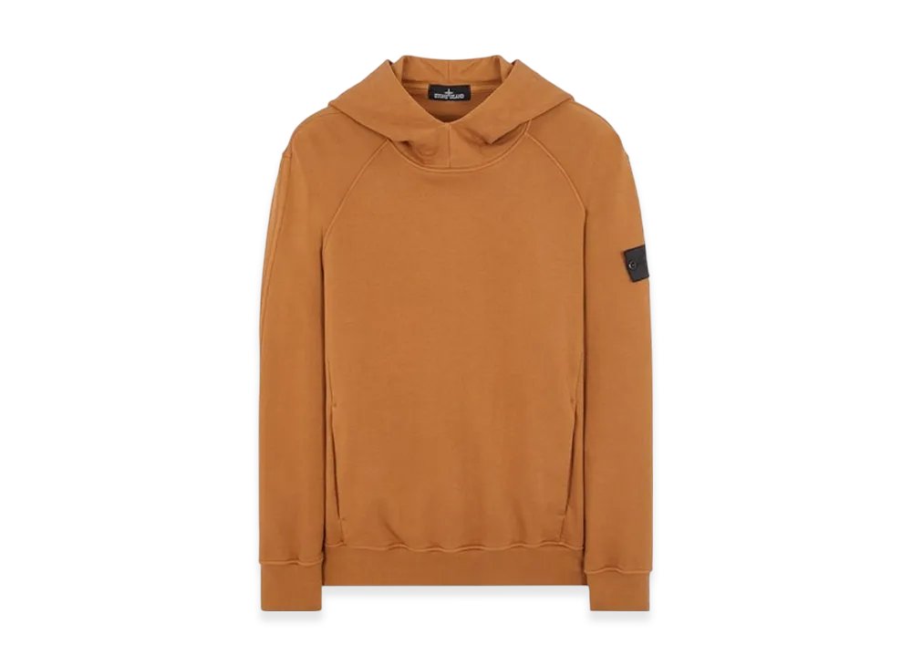Stone Island Shadow Project 60219 Embroidery Cotton Fleece Hooded Sweatshirt - 23SS "Tobacco"