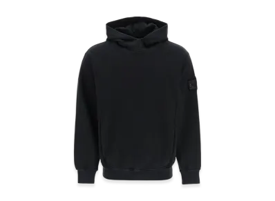 Stone Island Shadow Project 60219 Embroidery Cotton Fleece Hooded Sweatshirt - 23SS "Black"