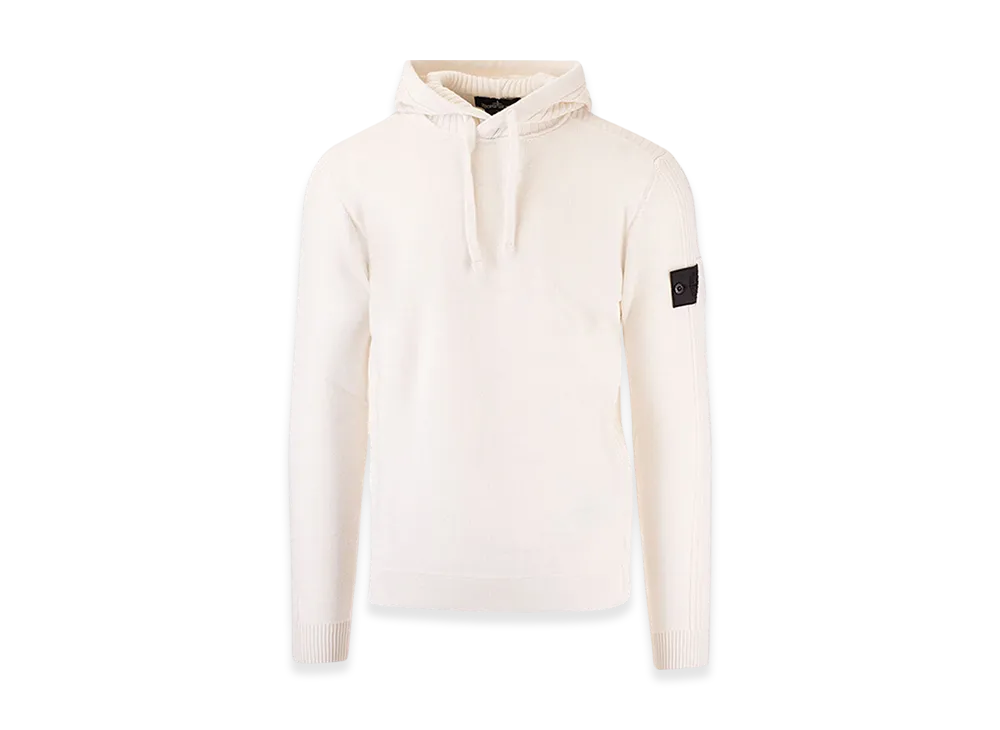 Stone Island Shadow Project 511A5 Ribbed Hooded Knit - 20FW "Natural White"
