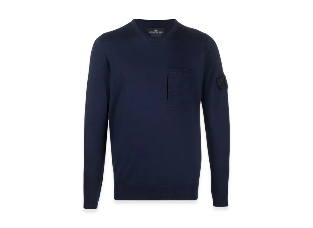 Stone Island Shadow Project 506A4 Pocket Crewneck Knit - 21SS "Ink Blue"