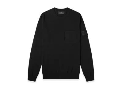 Stone Island Shadow Project 505A4 Catch Pocket Wool Silk Knit - 20FW "Black"