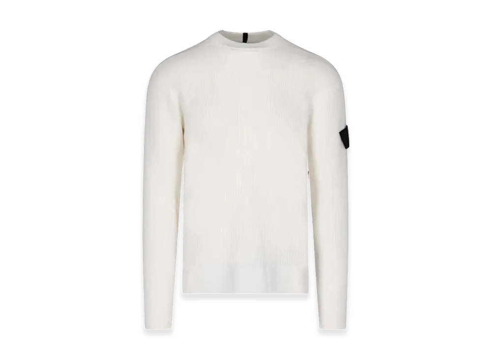Stone Island Shadow Project 505A1 Stretch Wool Crewneck Knit Chapter 1 - 21FW "White"