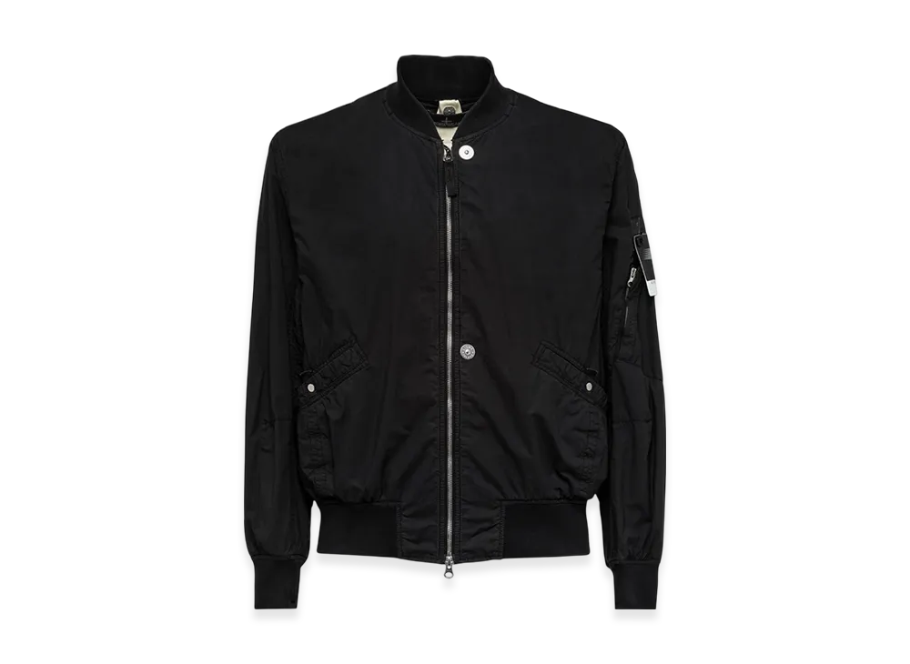 Stone Island Shadow Project 40712 HD Pelle OVO Cotton-TC Bomber Jacket - 22SS "Black"