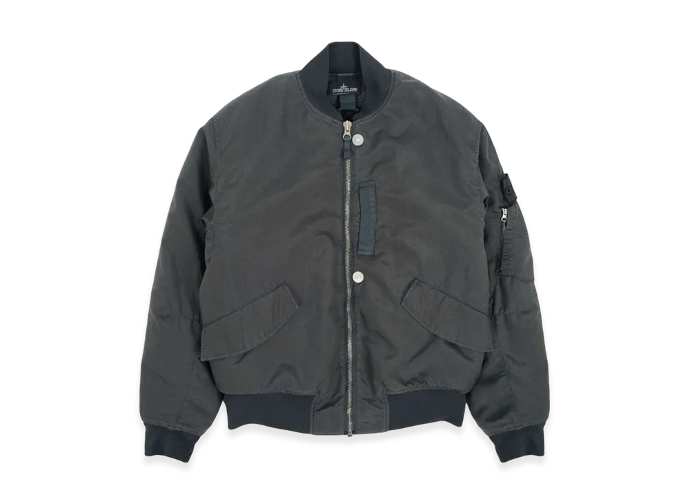 Stone Island Shadow Project 40706 Hollowcore Poly Light Garment Dyed Bomber Jacket - 21FW "Charcoal"