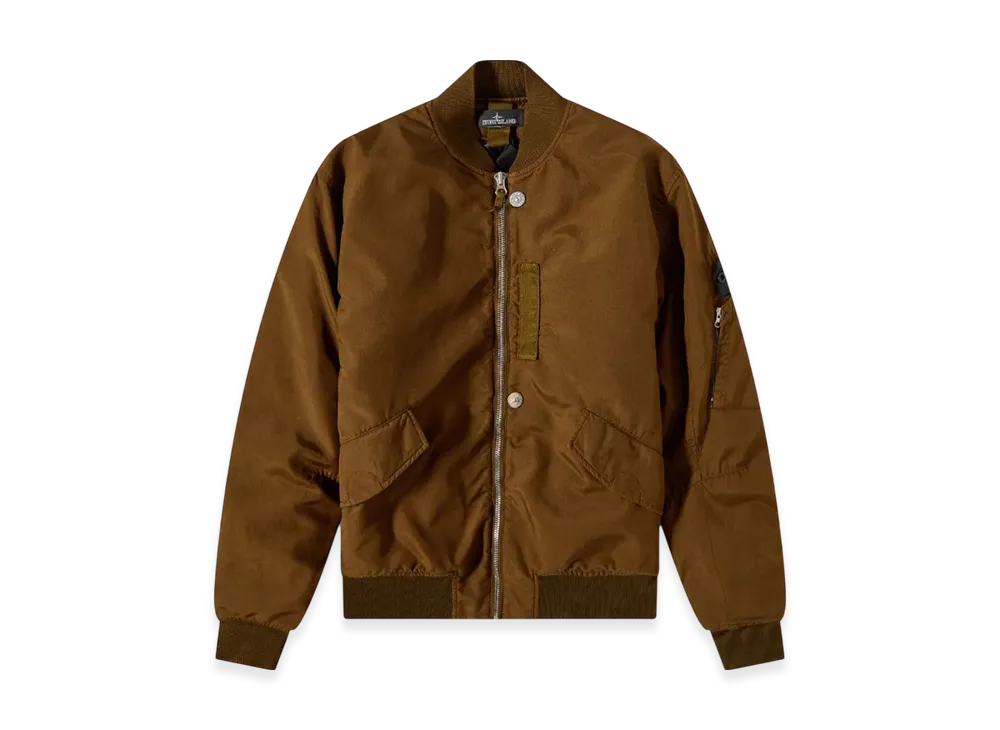Stone Island Shadow Project 40706 Hollowcore Poly Light Garment Dyed Bomber Jacket - 21FW "Tobacco"