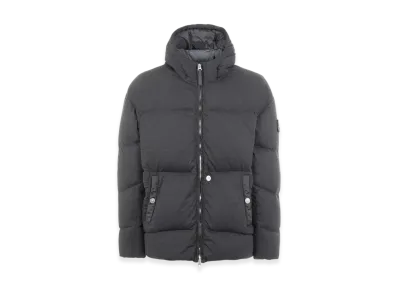 Stone Island Shadow Project 40103 High Density R-Nylon Jersey Garment Dyed Hooded Down Jacket - 21FW "Charcoal"