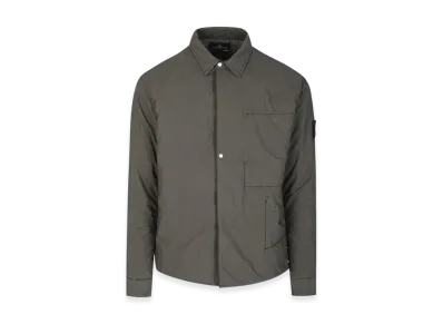 Stone Island Shadow Project 10412 HD Pelle OVO Cotton-TC Padded Overshirt - 22SS "Fango"