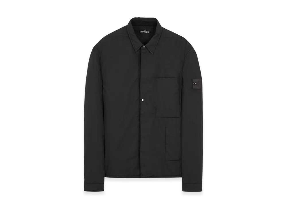 Stone Island Shadow Project 10412 HD Pelle OVO Cotton-TC Padded Overshirt - 22SS "Black"