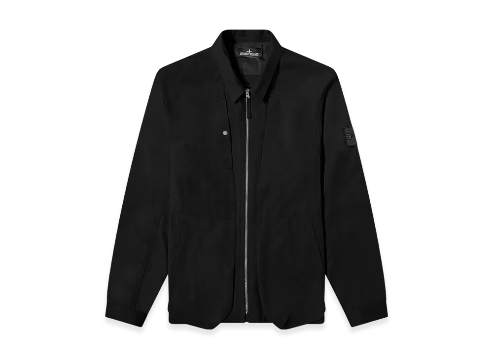 Stone Island Shadow Project 10409 Textured Cotton Overshirt - 21FW "Black"