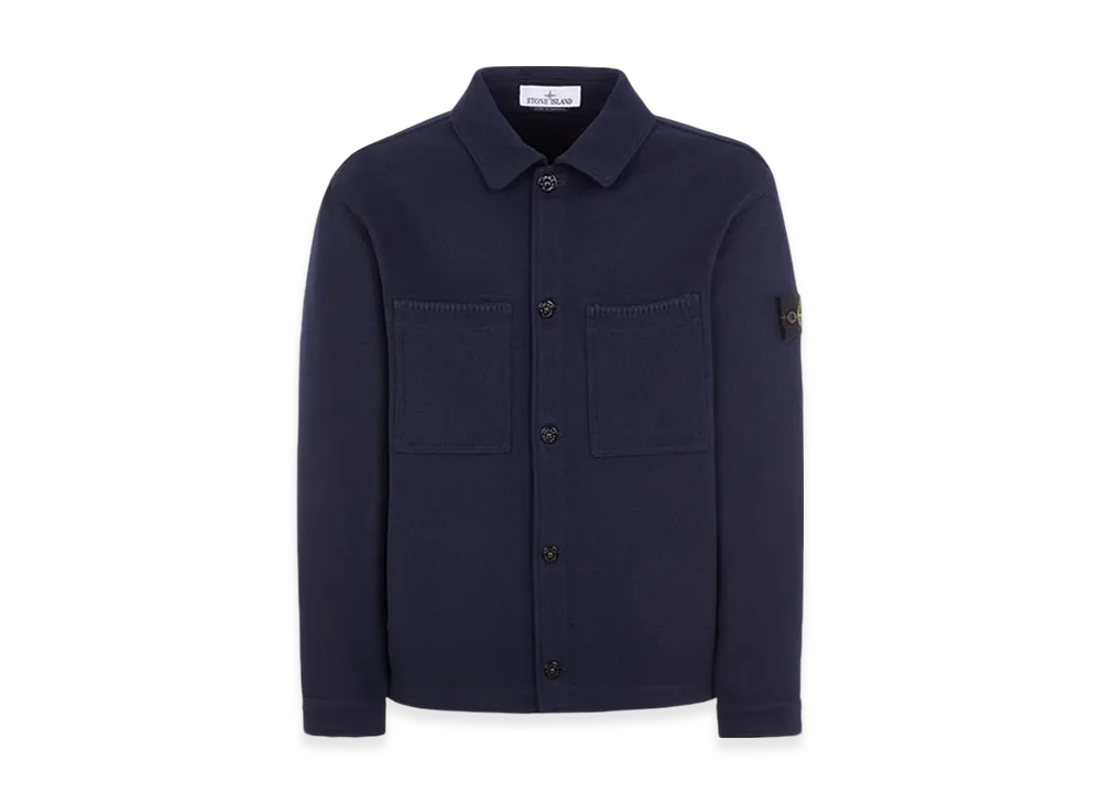 Stone Island Q1030 Panno Speciale Shirt Jacket - 23FW "Marine Blue"