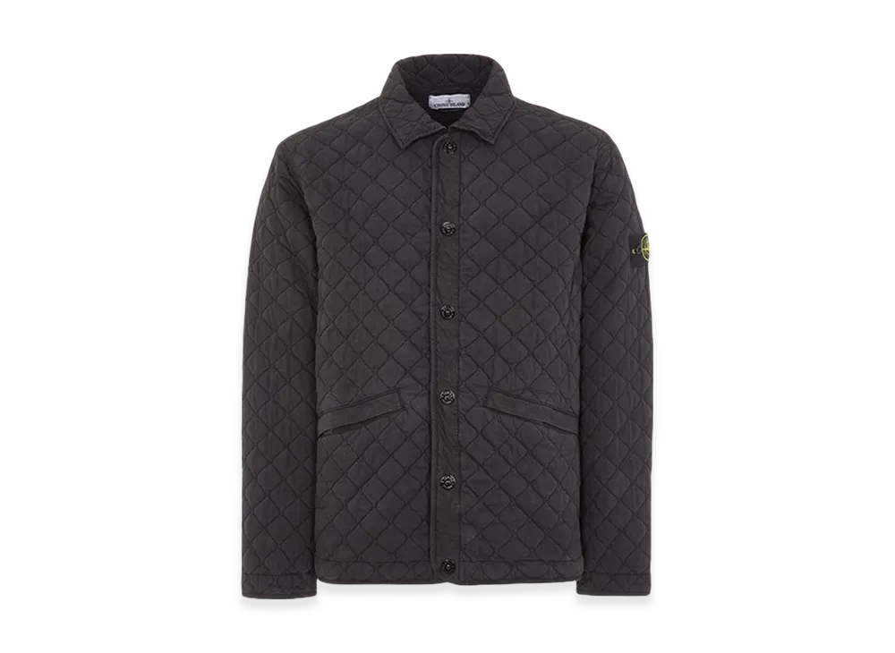 Stone Island Q0933 50 Fili Quilted-TC Light Brushed Nylon Cotton Canvas Lightly Padded Jacket - 23FW "Black"