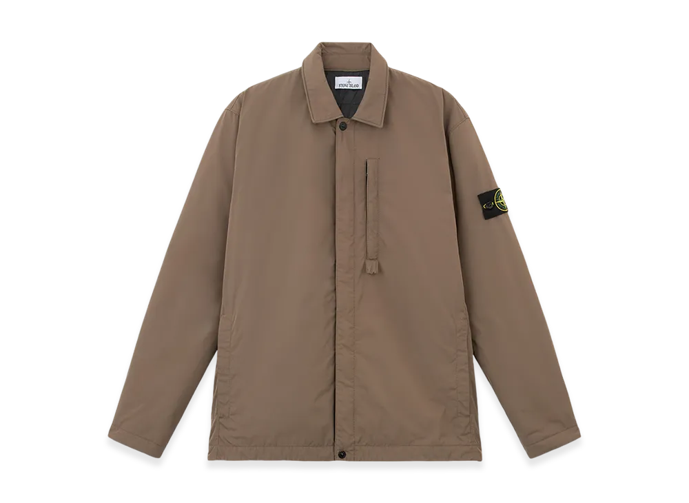 Stone Island Q0726 Polyester Micro Twill Light Jacket with Anti Drop - 24FW "Walnut Brown"