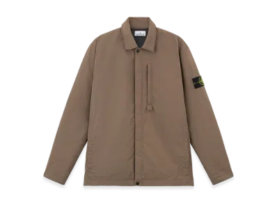 Stone Island Q0726 Polyester Micro Twill Light Jacket with Anti Drop - 24FW "Walnut Brown"
