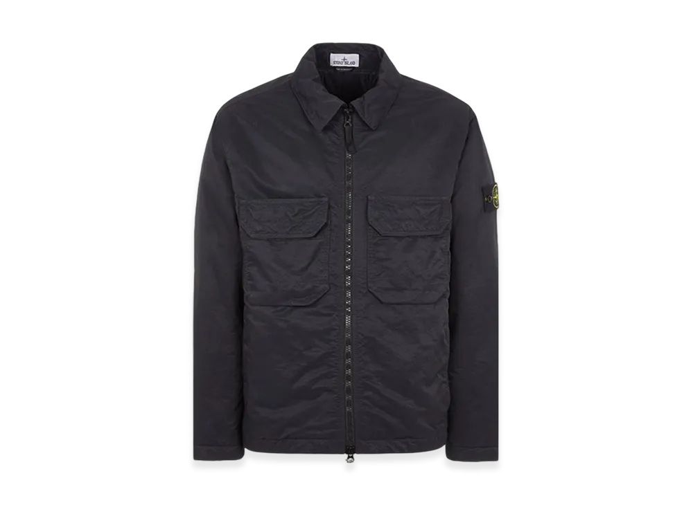 Stone Island Q0721 Opaque Nylon Twill with Primaloft-TC Shirt Jacket - 23FW "Black"