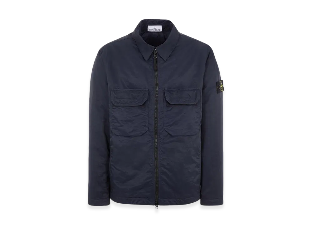 Stone Island Q0721 Opaque Nylon Twill with Primaloft-TC Shirt Jacket - 23FW "Navy Blue"
